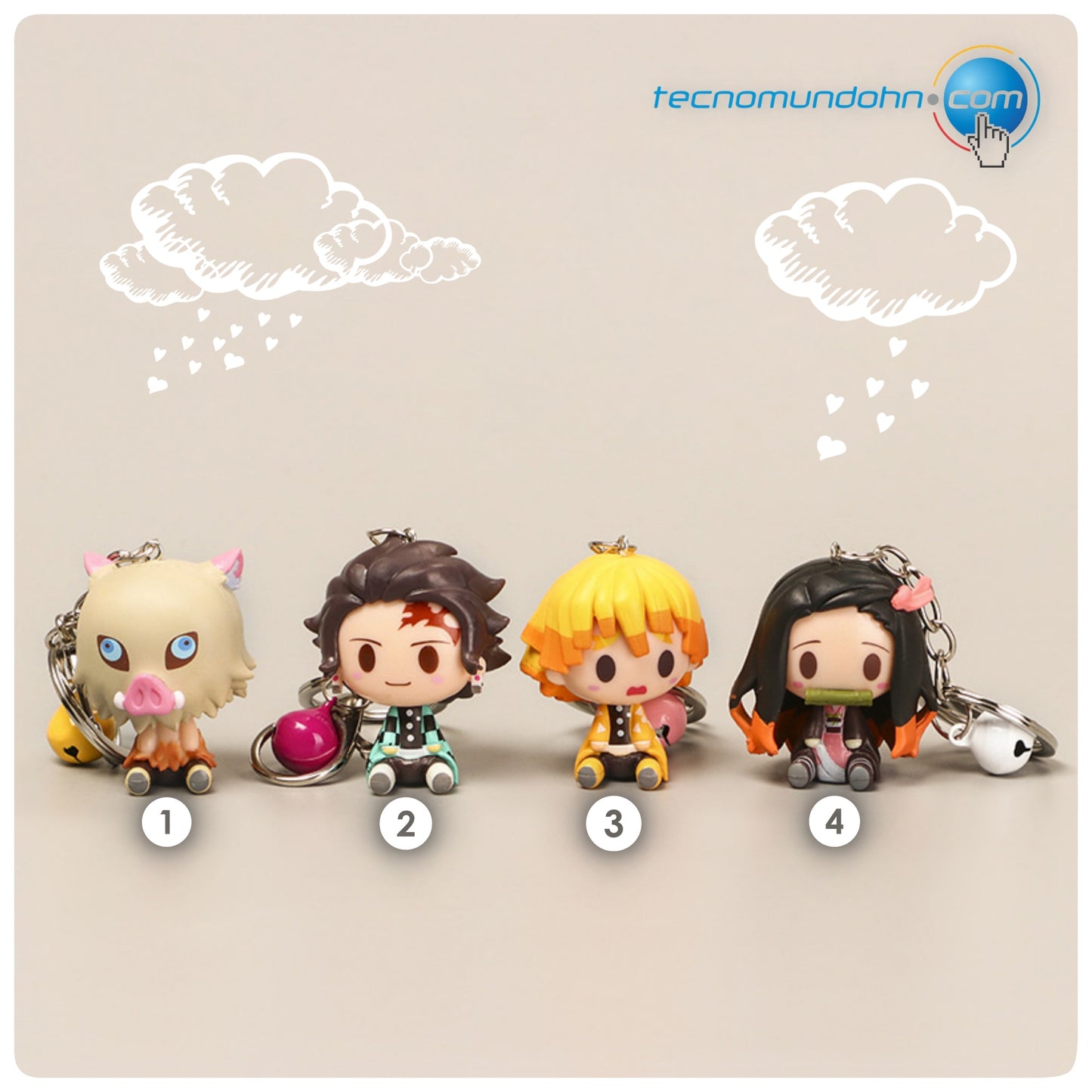 Llaveros figuras Demon Slayer