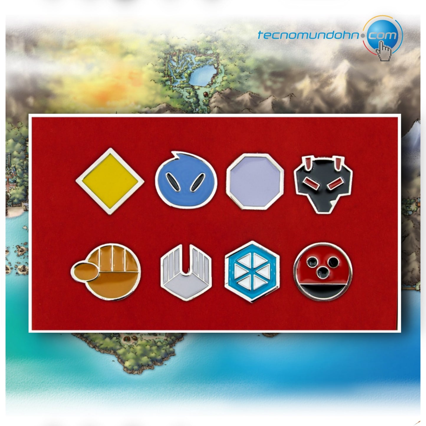 Set 8 broches región Johto | Pokémon