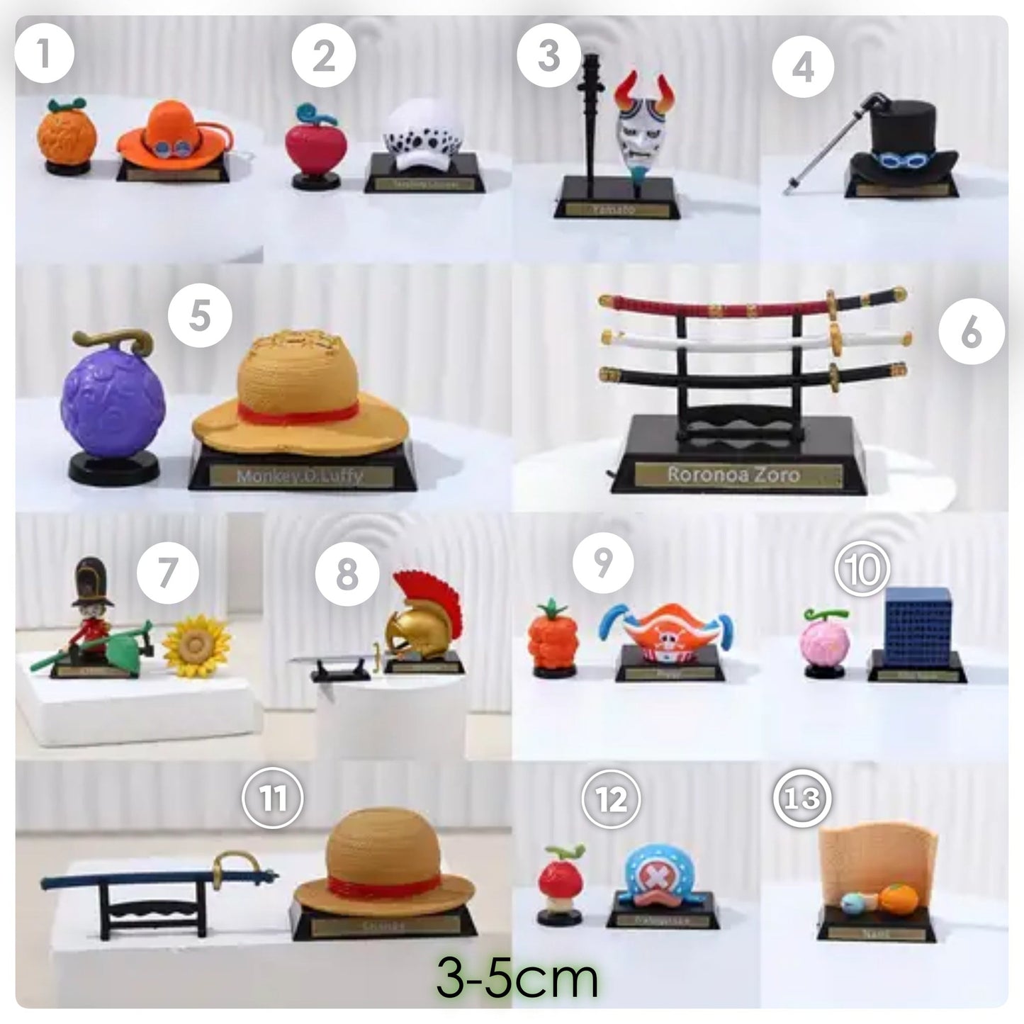Figuras de One Piece | 3-5cm