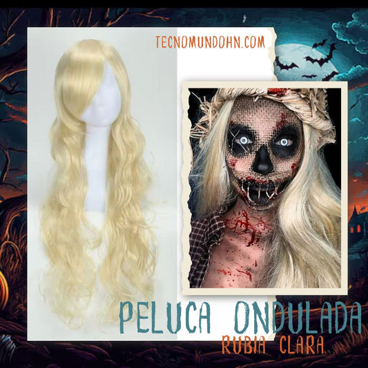 Peluca Rubia Clara Colocha B