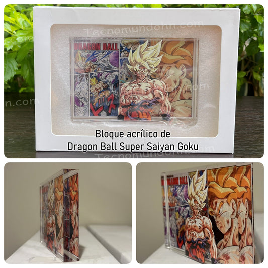 Bloque De Acrílico Dragon Ball  12Cm X 8Cm (A)