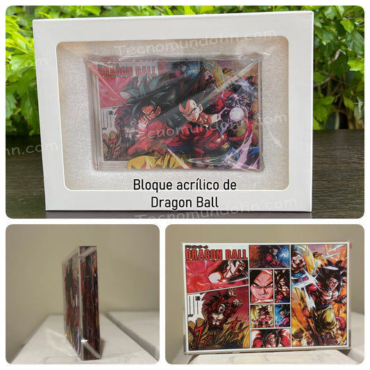 Bloque De Acrílico Dragon Ball  12Cm X 8Cm (B)