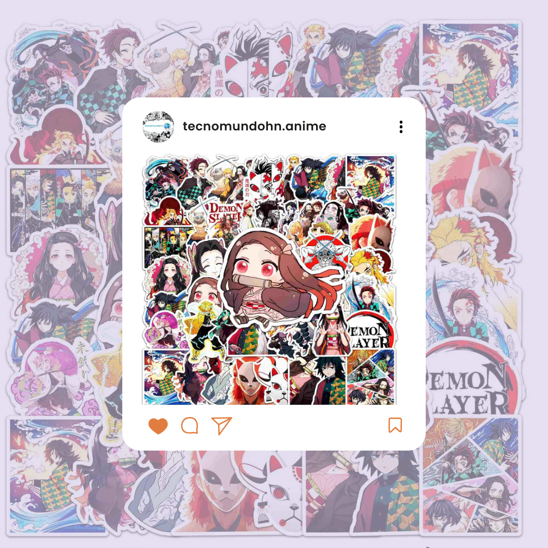 Paquete Calcomanías  Demon Slayer (C)