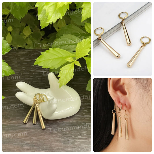Aretes Set 3 Piezas  De One Piece Zoro  (Normal) (A)