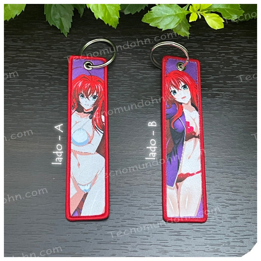 Llavero Bordado Doble Cara High School Dxd 5