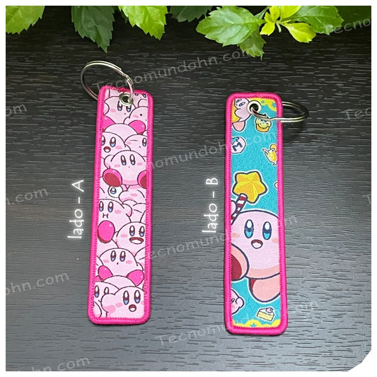 Llavero Bordado Doble Cara Kirby 23