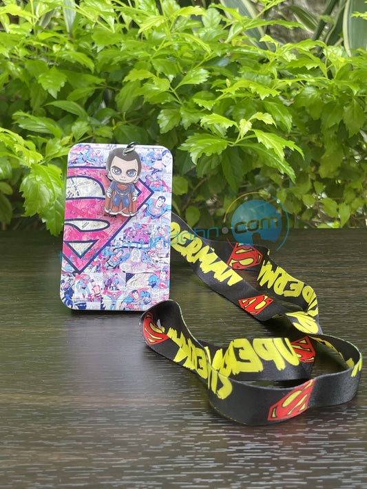 Lanyard + portacarnet  Superman