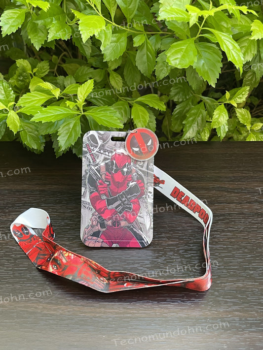 Lanyard + portacarnet Deadpool