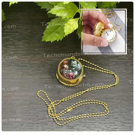 Collar Reloj Giratorio Death Note