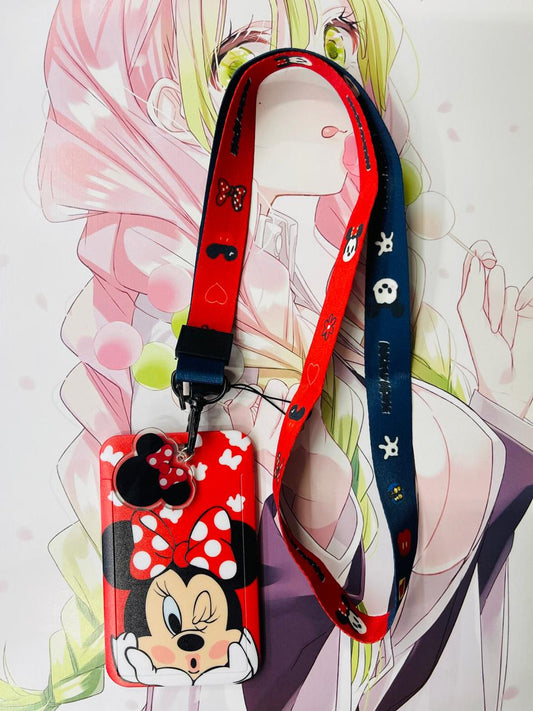 Lanyard + portacarnet Minnie Mouse