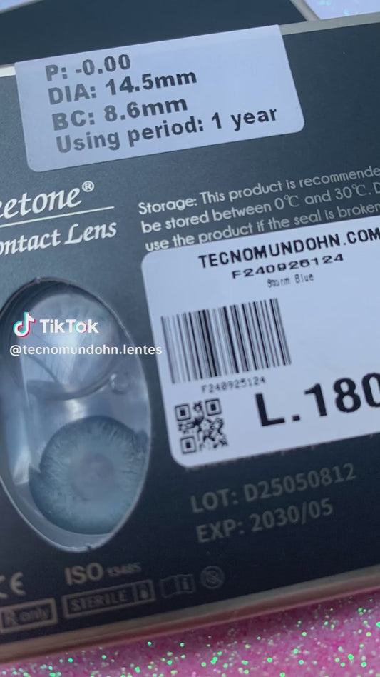 Lente De Contacto Storm Blue
