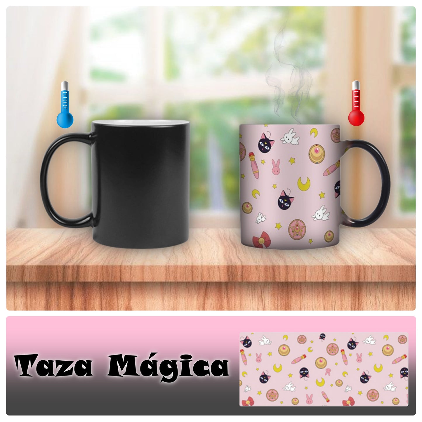 Taza Mágica Sailor Moon
